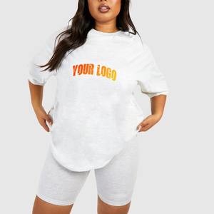 2025 100%Cotton Fleece <b>women</b> <b>Shorts</b> <b>Set</b> Trendy Lightweight quick dry crewneck <b>T</b> <b>Shirt</b>& <b>Shorts</b> street style causal 2pcs <b>set</b> - Product Image 4