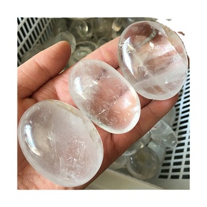 Prix très bon marché à Soha Agate pierre naturelle cristal de quartz clair 98% pierre de palme claire pour le massage de guérison et la décoration en vente - Product Image 2