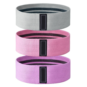 <b>Workout</b> Exercise <b>Bands</b> Latex Wide Elastic Resistance Medium Custom Colors & Logo for Hip Lift and Booty Exercises - Product Image 3
