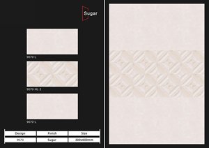 Azulejos de pared de cocina esmaltados digitales de cerámica de la mejor calidad Azulejo de decoración de interiores 3D Azulejo de pared de cerámica 300x600 - Product Image 2