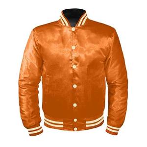 Bordado personalizado patchwork Starter Satin Varsity Jacket 100% Poliéster Invierno Varsity Hombres Collage Jacket - Product Image 3
