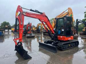 Excavadora Kubota Usada Barata de 2.5 Toneladas, Mini Excavadora con Orugas de Goma, Micro Excavadora Hidráulica, Excavadora para Huertos en Venta - Product Image 6