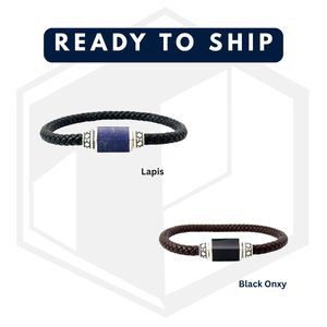 กำไลข้อมือเงินแท้ 925 รูปหกเหลี่ยมประดับด้วยหินไทเกอร์อายธรรมชาติสำหรับทุกเพศ |   ผู้ผลิตเครื่องประดับสั่งทำพิเศษแบบ OEM |   ขั้นต่ำ 1 ชิ้น - Product Image 4