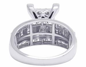 Customize 925 Silver With Round & Baguette Moissanite Diamond <b>Iced</b> Out Luxury Engagement Ladies <b>Ring</b> - Product Image 5