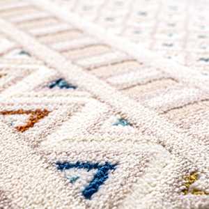 Zenta ZN003 Alfombra multicolor sin polvo Alfombra de piel para sala de estar con patrón rectangular para adolescentes para uso en el pasillo - Product Image 6