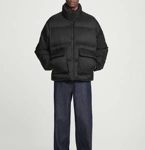 แจ็กเก็ตขนเป็ดสำหรับผู้ชายเสื้อแจ็คเก็ตมีซิปด้านหน้ามีกระเป๋าแฟชั่นคอตั้งสำหรับฤดูหนาว - Product Image 4