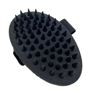 แปรงขนสัตว์เลี้ยงทำจากสเตนเลสเป็นมิตรกับสิ่งแวดล้อมแปรงขนแปรงไนลอนและยางทำความสะอาดตัวเองสำหรับสุนัข - Product Image 3