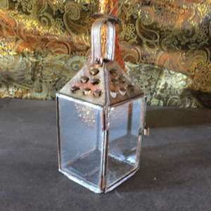 Lanterne indienne dorée faite à la main Photophore Vintage Metal Christmas Home Accent Lighting - Product Image 3