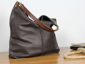 Sac fourre-tout vintage en cuir véritable pour femme, à bandoulière ouverte, cadeau de la Saint-Valentin LHB-0010 - Product Image 5