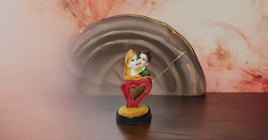 Modern Handmade Resin Heart Sculpture for Soulmates Lovers Bond Marriage Statue Birthday Wedding Valentines Day Showpiece - Product Image 6