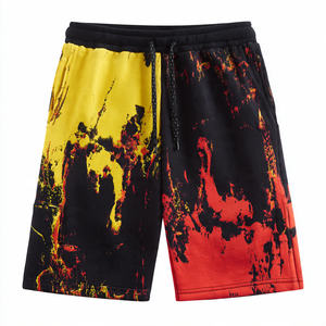OEM Sublimation <b>Sweat</b> <b>Shorts</b> <b>Men</b> Drawstring Waist Fleece <b>Shorts</b> <b>Mens</b> 450 GSM Workout Printed <b>Shorts</b> <b>Men's</b> - Product Image 1
