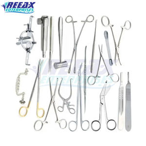 REEAX ENTERPRISES Juego de instrumentos quirúrgicos de uso hospitalario de alta calidad Juego de cirugía básica de 14 - Product Image 5