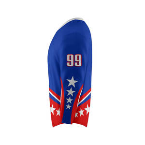 Maillots de hockey sur glace professionnels uniformes d'équipe personnalisés tissu de maille respirant conception sublimée fabricant OEM ODM - Product Image 3