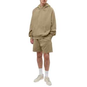 Vente en gros de haute qualité personnalisé 80% coton 20% polyester polaire surdimensionné sweats à capuche vierges unisexe - Product Image 4