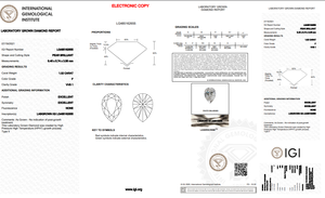 F Color VVS1, taille de clarté 1.02Ct diamant poli en forme de poire HPHT-CVD, bijoux en diamant en vrac - Product Image 5