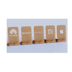 Support mobile en bois traditionnel fait main avec Apple Design Vaisselle pour les promotions - Product Image 4