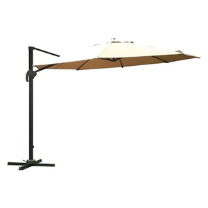 Ombrellone da Giardino Rotondo con Braccio 3,5 - Ecru - Product Image 1