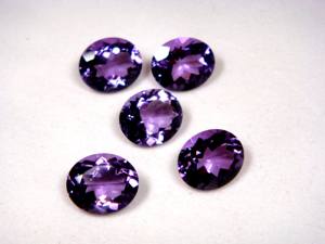 คริสตัลอเมทิสต์สีม่วงธรรมชาติขายดีที่สุด ทรงรีเหลี่ยมเจียระไน ขนาดมาตรฐาน สำหรับทำเครื่องประดับ หินกึ่งมีค่า รับผลิตแบบ OEM - Product Image 2