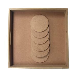 Vente en gros de sous-verres en bois et en résine, ensemble carré rond, design, tasse à thé et café, sous-verre en résine en bois, vente en gros, prix décoratif - Product Image 5