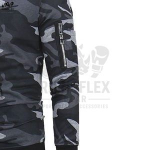 Sudaderas con Capucha de Camuflaje para Hombre, Venta Caliente, Logotipo y Diseño Personalizados, Sudaderas Ligeras de Algodón Básico con Mezcla de Camuflaje - Product Image 6