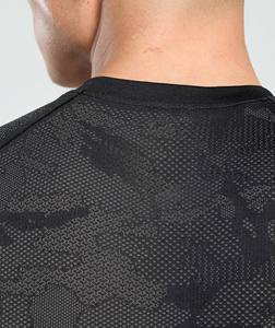 Highly Elastic Cotton Short Sleeve Training Relaxed Fitted Workout Muscle Fitness Slim Fit Sport T-<b>Shirt</b> Gym T-<b>shirt</b> <b>for</b> <b>men</b> - Product Image 4