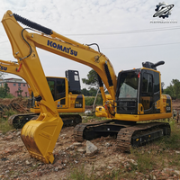 Excavatrice sur chenilles Komatsu PC120, 12 tonnes, compacte, hydraulique, d'occasion, du Japon, pour travaux de construction et terrassement municipal