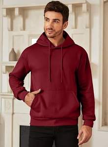 La mejor sudadera atlética de peso pesado para hombres, sudaderas informales de lavado ácido de algodón 100%, jersey de gran tamaño para parejas, para otoño - Product Image 3