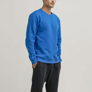 Prix de gros Sweatshirts à manches longues pour hommes/Sweatshirts pullover unis teints et à séchage rapide pour hommes à vendre - Product Image 3