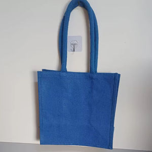 Sacs fourre-tout en toile de coton bleu durable pour les courses, l'épicerie et la plage. - Product Image 1