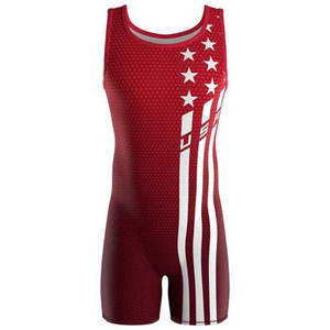 ชุดบอดี้สูทนักมวยปล้ำสีดำสำหรับผู้ชายและผู้หญิง - Product Image 4