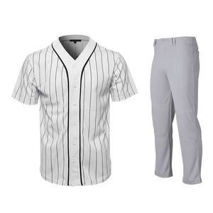 Conjunto de uniforme de béisbol unisex transpirable de equipo personalizado más vendido para hombres, tamaño personalizado, estilo de secado rápido, nuevo diseño de moda - Product Image 5