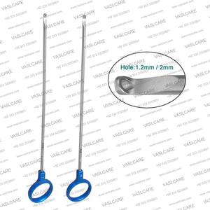Poussoir de nœuds laparoscopique manuel de haute précision, instrument chirurgical orthopédique en acier inoxydable allemand, certifié CE/ISO, Vaslcare - Product Image 1