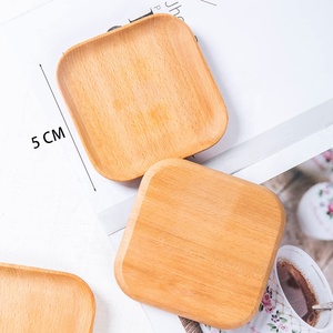 Juego de Mini Platos Cuadrados de Madera de Haya - Platos Pequeños de Madera de 5 cm para Salsas y Especias - Accesorio de Cocina Premium - Product Image 5