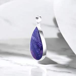 จี้ลูกแพร์สุดคลาสสิกสีเงินสเตอร์ลิงสำหรับงานเลี้ยงและของขวัญ925 - Product Image 2