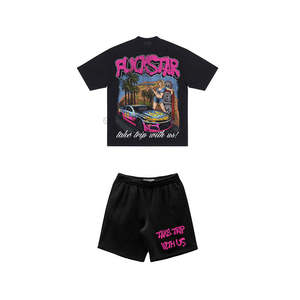 Été Nouveau Ensemble 2 pièces personnalisé de haute qualité Ensemble deux pièces pour hommes été 2024 Nouvel ensemble deux pièces pour hommes été Survêtement - Product Image 1