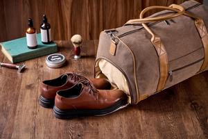 Bolsa de viaje de lona de alta calidad, bolso de viaje de cuero y lona de gran capacidad para hombres y mujeres, función transparente - Product Image 2