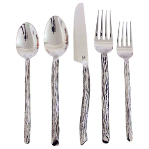 Couverts Ensemble de Couverts Ustensiles de Table Couverts Cuillère Vaisselle Argent Acier Inoxydable Cadeau Créatif Argent Personnalisé - Product Image 4
