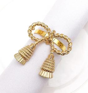 <b>Top</b> Selling Metal Napkin Ring in Gold For Christmas Dinner Party Use At Low Price From Manufacturer & Supplier In India - Product Image 6