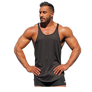 Customized 100% Cotton Halter <b>Tank</b> <b>Top</b> Fashionable Sporty Spandex <b>Tank</b> <b>Top</b> for Men Athletic Elastic <b>Tank</b> <b>Top</b> - Product Image 5