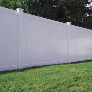 Recinzione in PVC Bianco per Giardino, Muro in PVC da 8 Piedi - Product Image 2