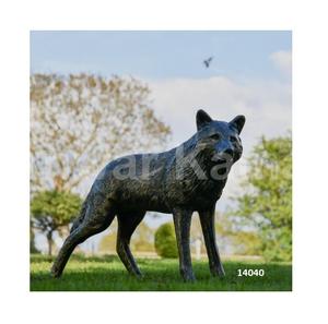 Vente chaude de haute qualité robuste or antique chien Sculptures pour la maison jardin cour Patio décor - Product Image 2