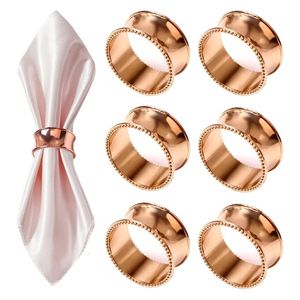 Stylish floral shaped metal napkin ring with beautiful <b>pattern</b> ideal for special dining events weddings or festive gatherings - Product Image 4