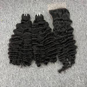 ผมบริสุทธิ์แบบ100% สำหรับชาวเวียดนามมีหลายสีผมดิบแบบเป็นลอนใหญ่ใหม่ล่าสุด - Product Image 2