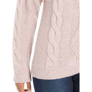 Maglione Casual da Donna Charter Club, Collo ad Anello, Lavorazione a Trecce con Glitter, Traspirante, Stile Autunnale, Taglia Media - Product Image 3