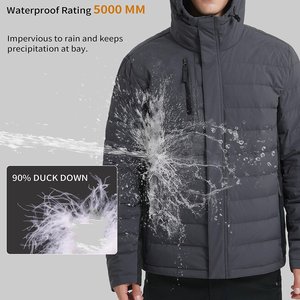เสื้อแจ็คเก็ตพัฟเฟอร์แบบมีฮู้ดผ้าแคนวาส รุ่นใหม่ ปี 2025 สำหรับทุกเพศ เหมาะสำหรับฤดูหนาว กิจกรรมกลางแจ้ง ระบายอากาศได้ดี บุด้วยใยฝ้าย มีโลโก้ด้านหน้า - Product Image 5