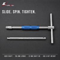 Clé à douille rotative à poignée en T KAFUWELL WT4529G 1/2 pouce, chromée, avec barre de transmission détachable, outil de réparation en stock – Recherchez des agents