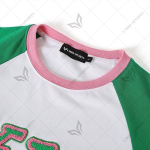 Camiseta AKA personalizada con bonito Logotipo de chenilla 1908 con manga corta americana verde Alph @ Kapp @ Alph @ camisetas 1903 camiseta - Product Image 4