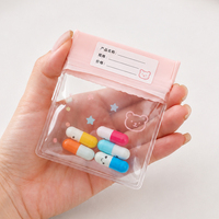 Maßgefertigter EVA-Ziplock-Beutel für Pillen- und Tablettenverpackung, Transparenter Mattierter Wiederverschließbarer EVA-Ziplock-Beutel für Pillen-, Kapsel- und Vitaminverpackung