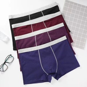 Direct Factory Men's Fashionable Classic Rise <b>Boxer</b> <b>Shorts</b> Comfortable Breathable Soft Smooth Classic Design Style Waist 3-Piece - Product Image 4