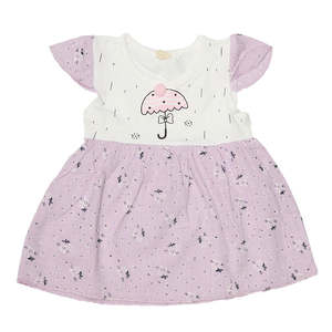 Newborn Baby Frock - <b>Purple</b> - Product Image 1